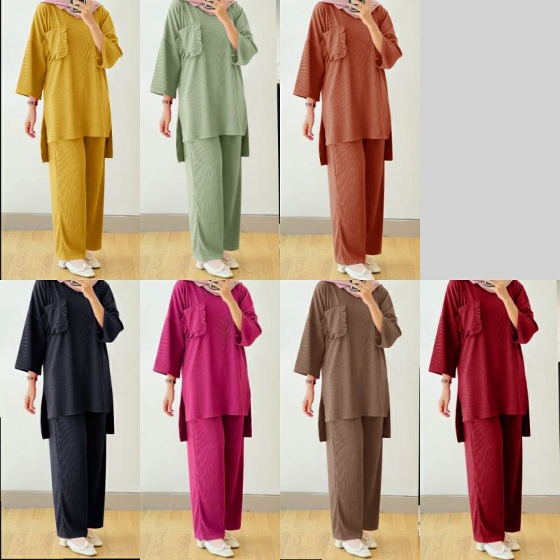 3size XL XXL XXXL SET Knitting Suits Women Plain CASUAL Tiedye SET KNIT FASHION Women's Clothing SET JUMBO OVERSIZE ONE SET JUMBO ZR