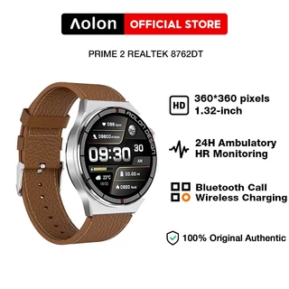 Aolon Prime S NFC Business Bluetooth Call Smart Watch For Men Full Touch Screen Heart Rate Blood Pressure Waterproof Smartwatch