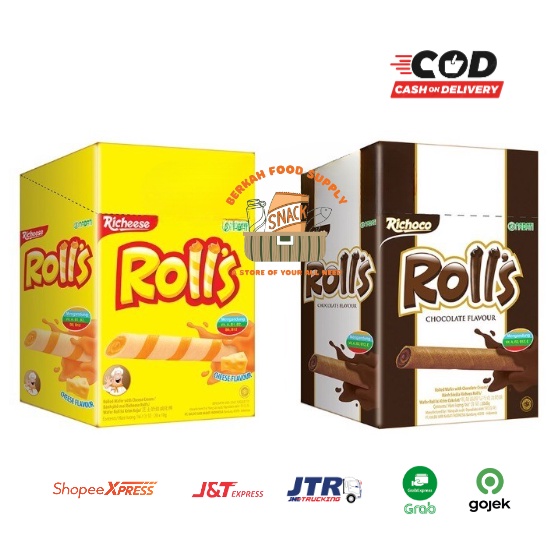( BLESSING ) Nabati ROLLS Box 20 pcs x 8 gr ROLLS Cheese Chocolate ...