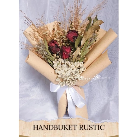 buket bunga kering - buket hadiah wisuda - Gambar 2