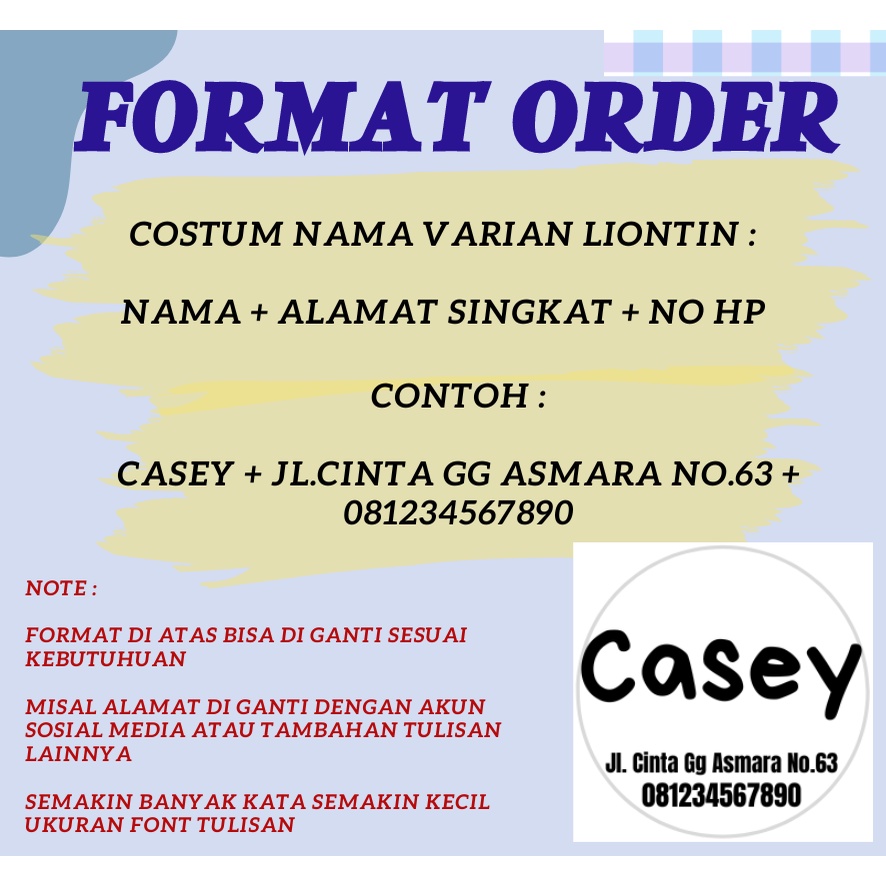Kalung Kucing Free Liontin Custom Nama ( Waterproof )(Bahan katun) - Gambar 2
