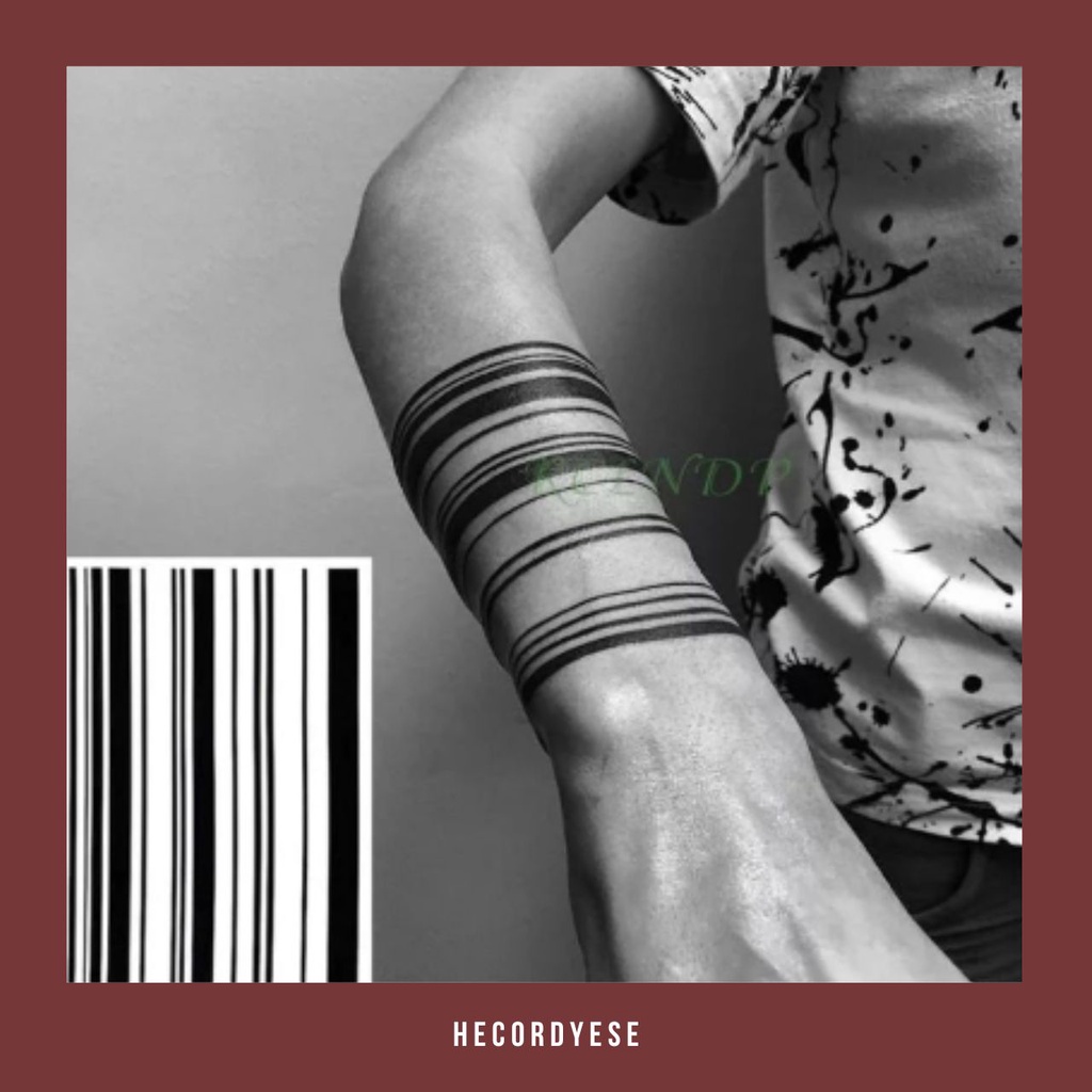 Line Design tribal Bracelets temporary Tattoos temporary Tattoos