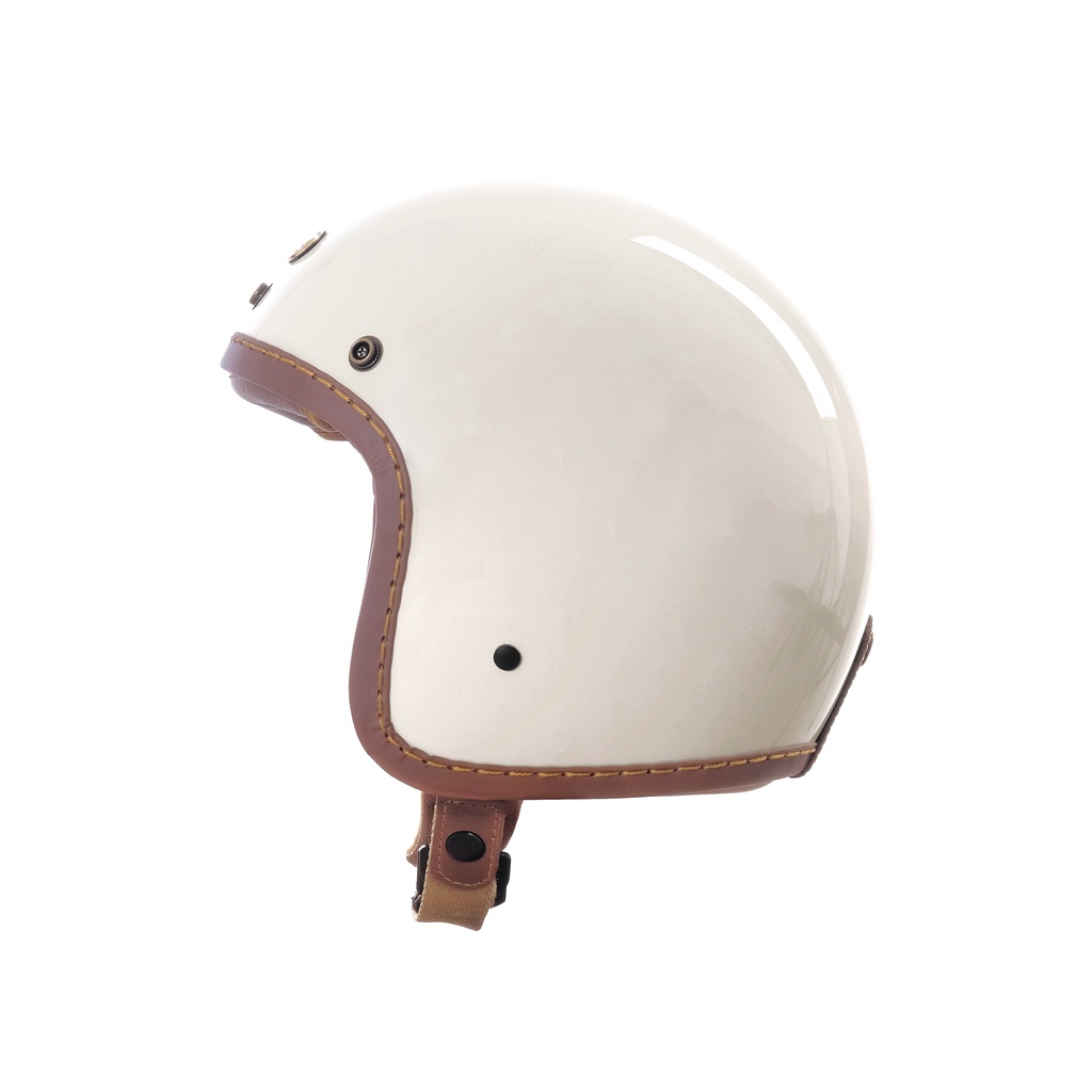 Trooper Custom - Smokey - Open Face Helmet - Leather Series - Gambar 3