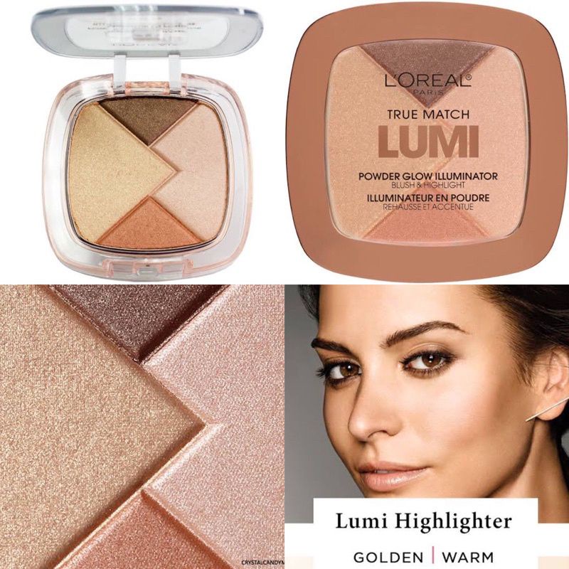 Loreal TRUE MATCH LUMI POWDER GLOW ILLUMINATOR BLUSH & HIGHLITER 100