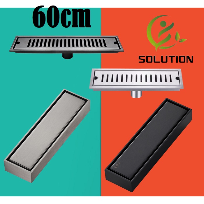 HITAM Smart drain Tile insert Stainless Black 60cm/floor drain Filter