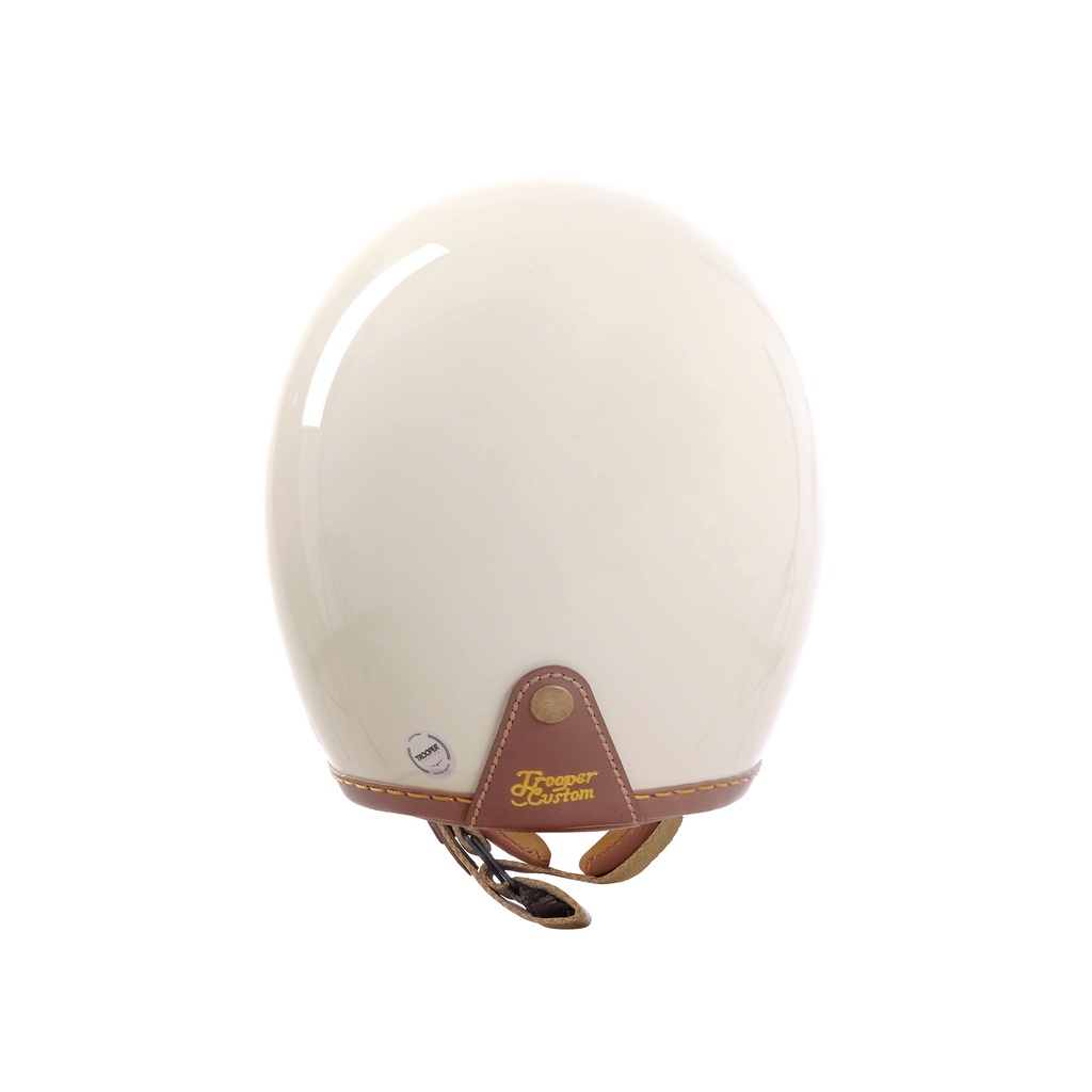 Trooper Custom - Smokey - Open Face Helmet - Leather Series - Gambar 4
