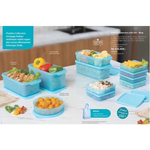 Freshia Collection / Original Tupperware Food Storage Container Package ...