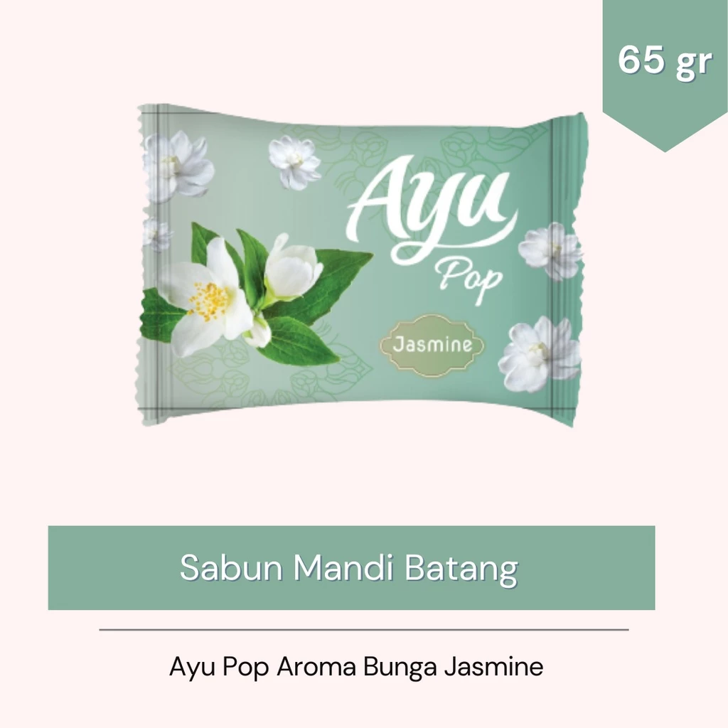 Ayu Pop 65gr Sabun Mandi Batang - Beauty Bar Soap Jasmine - Gambar 3