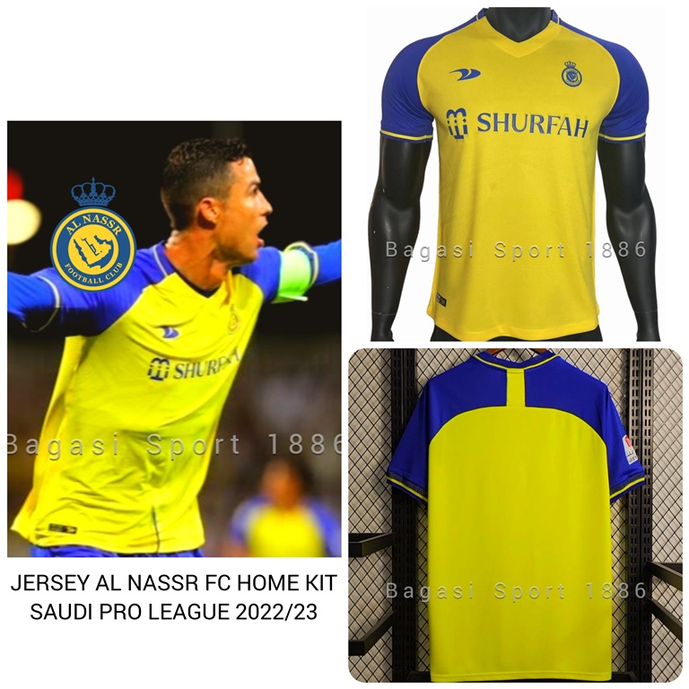 Al Nassr Nasr Home Kit Yellow Home Kit 2022 2023 Import Medium Medioker ...