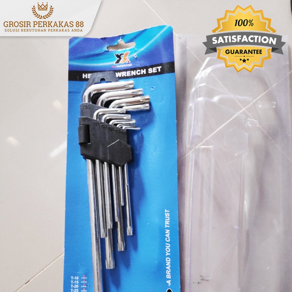 L-shaped Key Set 9 Pcs Ysk Long Star Set | Shopee Singapore