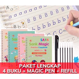 Sank Magic Groove Copybook Beginners to Learn Write Beautiful English  Letter Writing for Adult and Children Use Practice Book