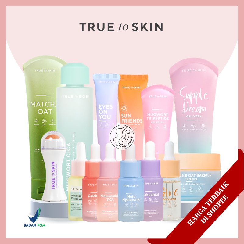 True to Skin Niacinamide Brigthening Rawchiol Antiaging Hyaluronic