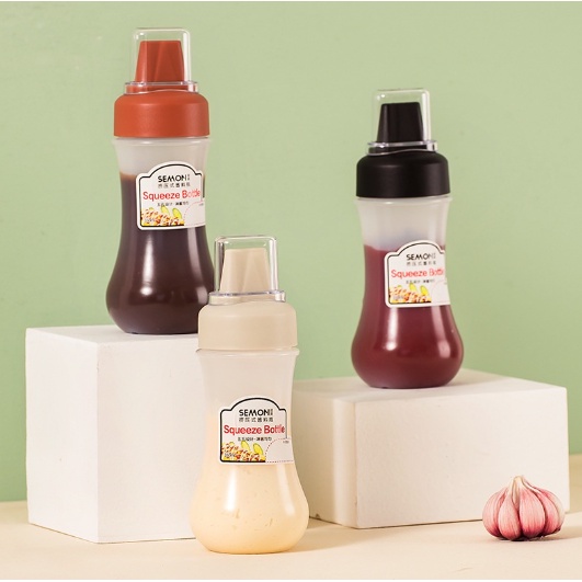 Mall57 5hole Sauce Bottle Plastic Soy Sauce Mayonnaise Oil Bottle