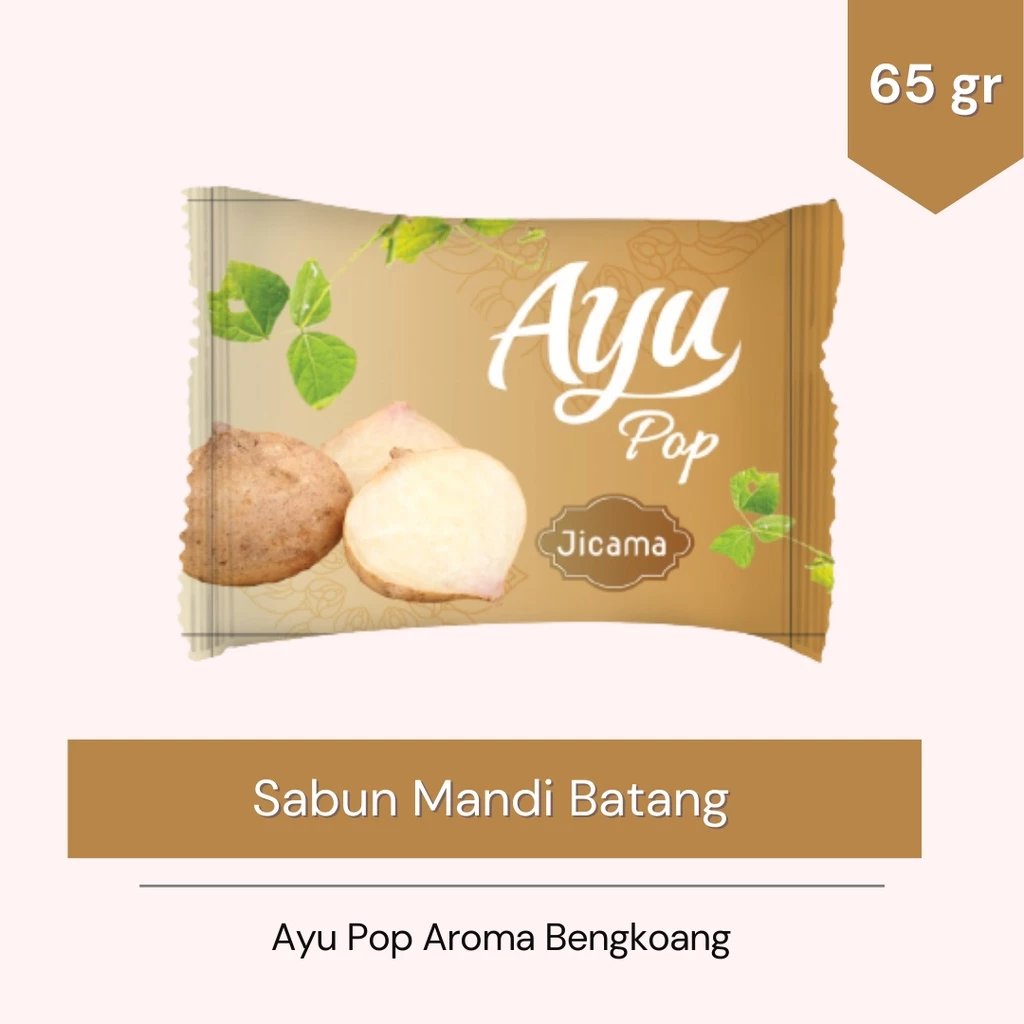 Ayu Pop 65gr Sabun Mandi Batang - Beauty Bar Soap Bengkoang JICAMA - Gambar 3