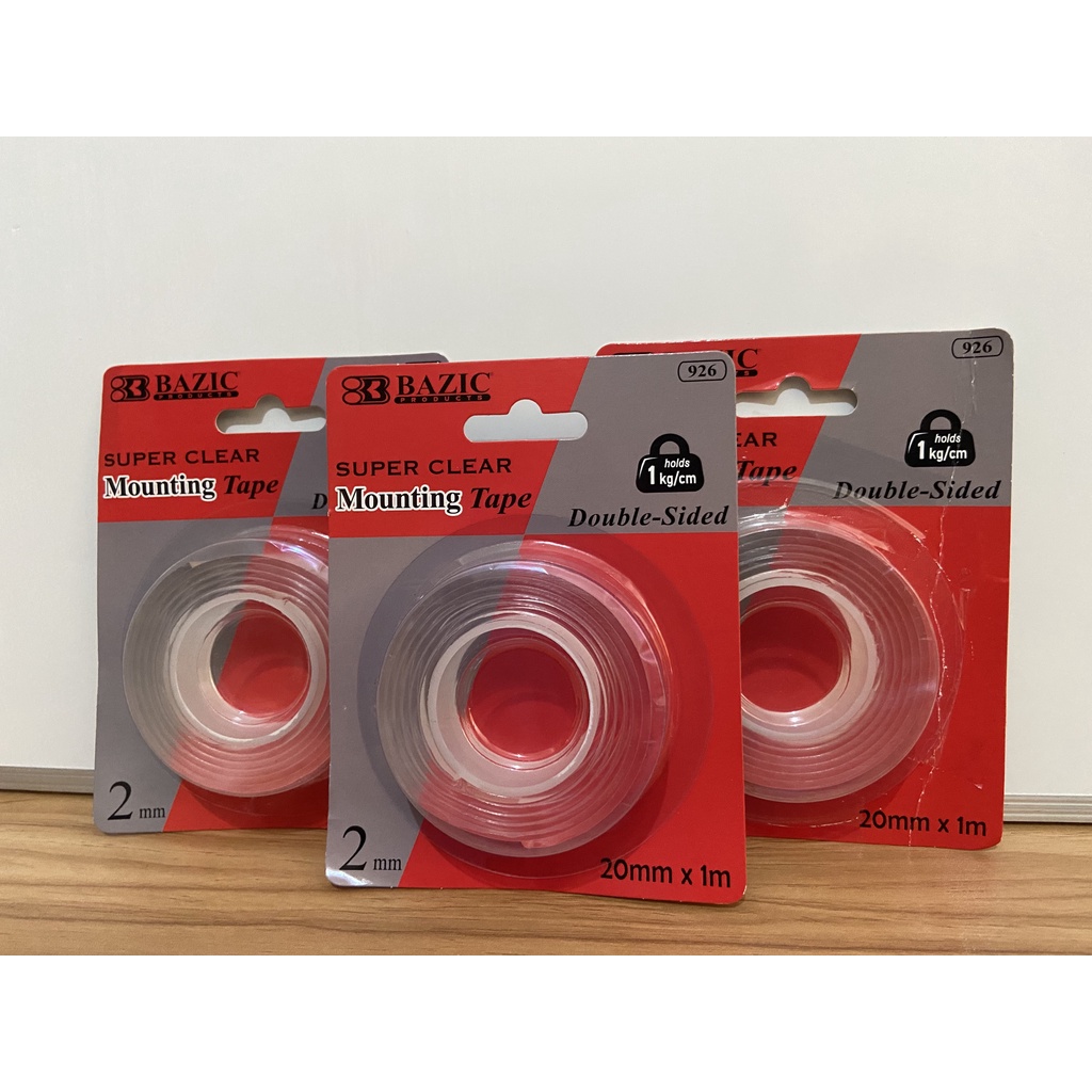 Bazic 926 Super Clear Double Tape Clear Thickness 2mm x 1m Mounting
