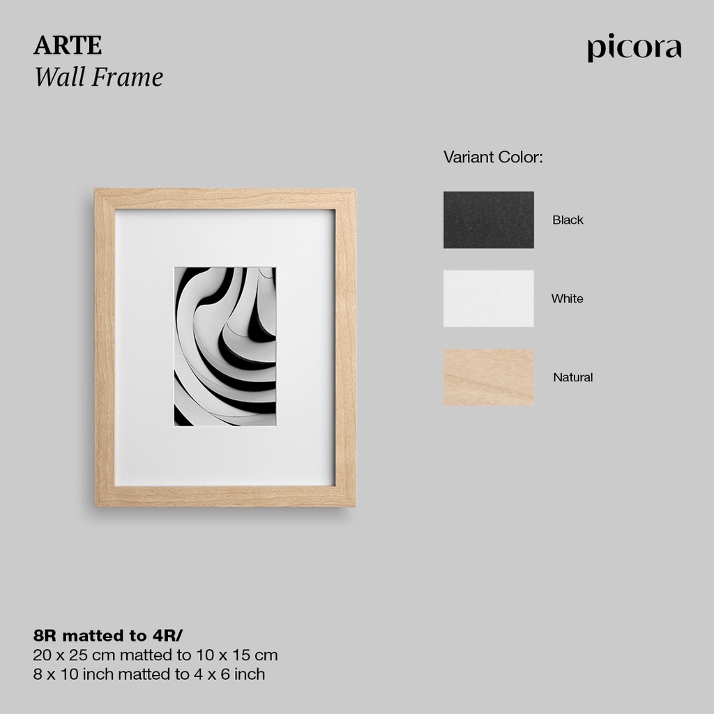 Picora ARTE Wall Frame 20x25cm 8R/4R Wall Photo Frames Shopee Singapore