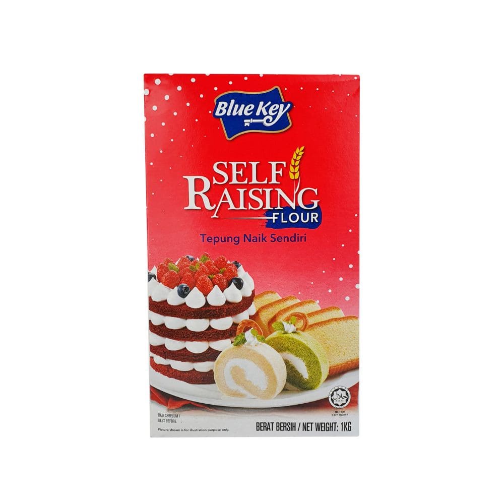 Blue Key Self Raising Flour 1kg Flour Up Own Cake Flour Sponge Cake Flour Developer Shopee