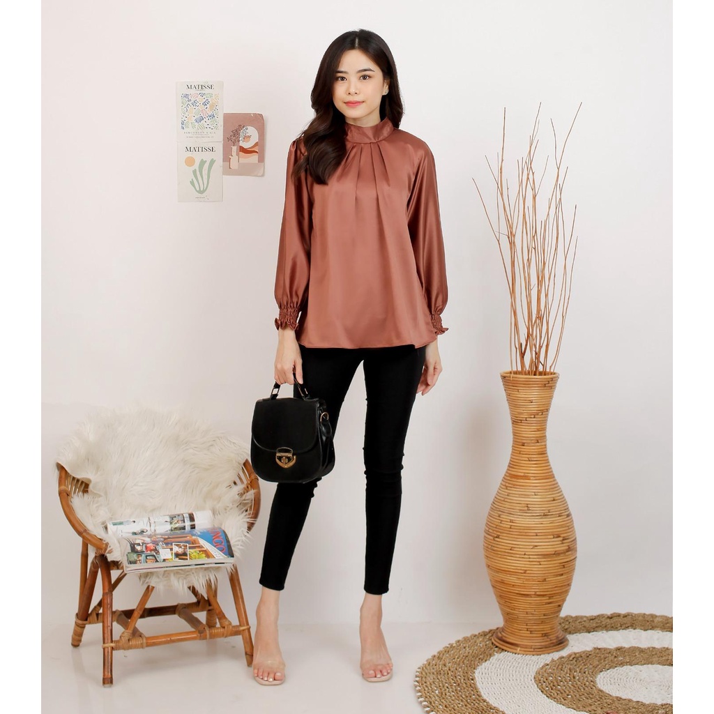 Binx Fashionholic Blouse Wanita / Pakaian Wanita / Atasan Wanita Olive