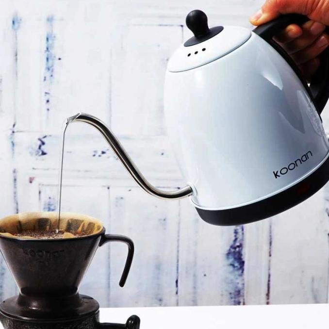 New! Seizon Electric Teapot Pitcher Coffee Tea Drip Kettle 500W 1L