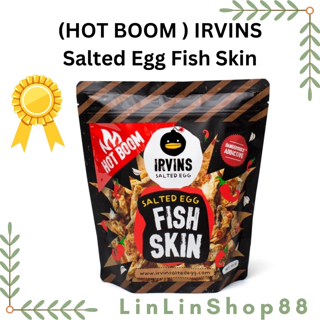 [HOT Boom] IRVINS Salted Egg Fish Skin Spicy (105Gr) Shopee Singapore