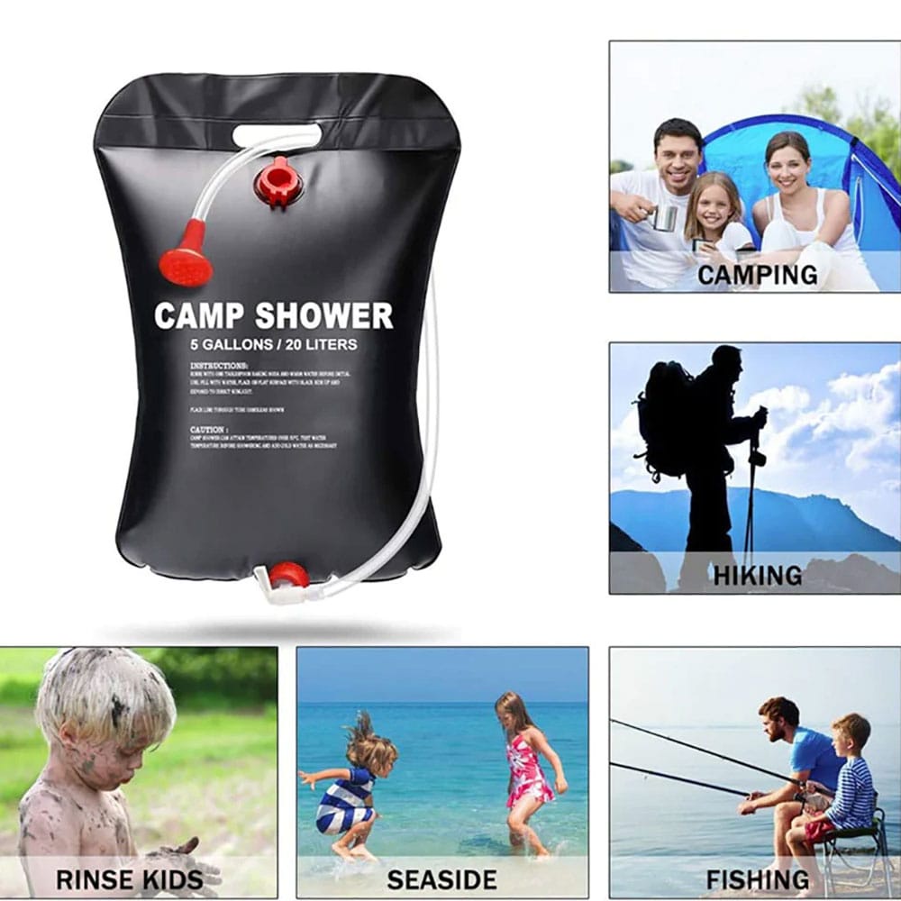 Camp Shower Bag 20 Litres Water Bag - folding jerry can YYEDC Camping ...
