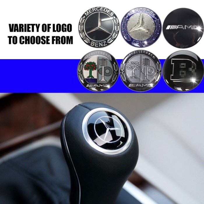 Emblem LOGO MERCEDES 29MM SHIFT KNOB Gear Lever W204 W212 GRADE A