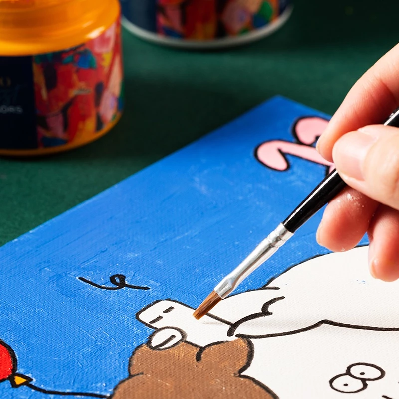 Deli Acrylic Paint / Cat Akrilik / Cat Lukis 100ml Warna Terang EC17 - Gambar 2