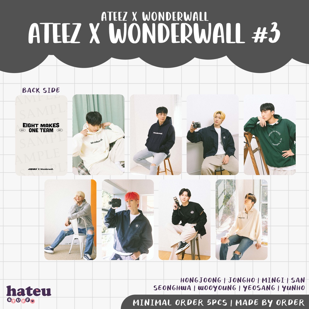 ATEEZ MINGI outlets WONDERWALL ROUND 2 PHOTOCARD