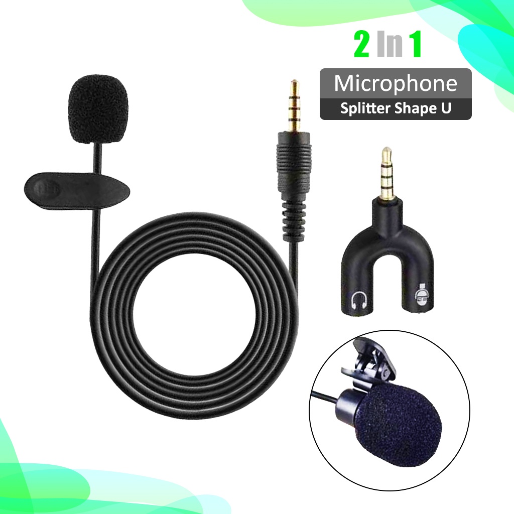 Microphone Clipon Clipon Clip On Microphone/3.5mm Mini Mic Smartphone