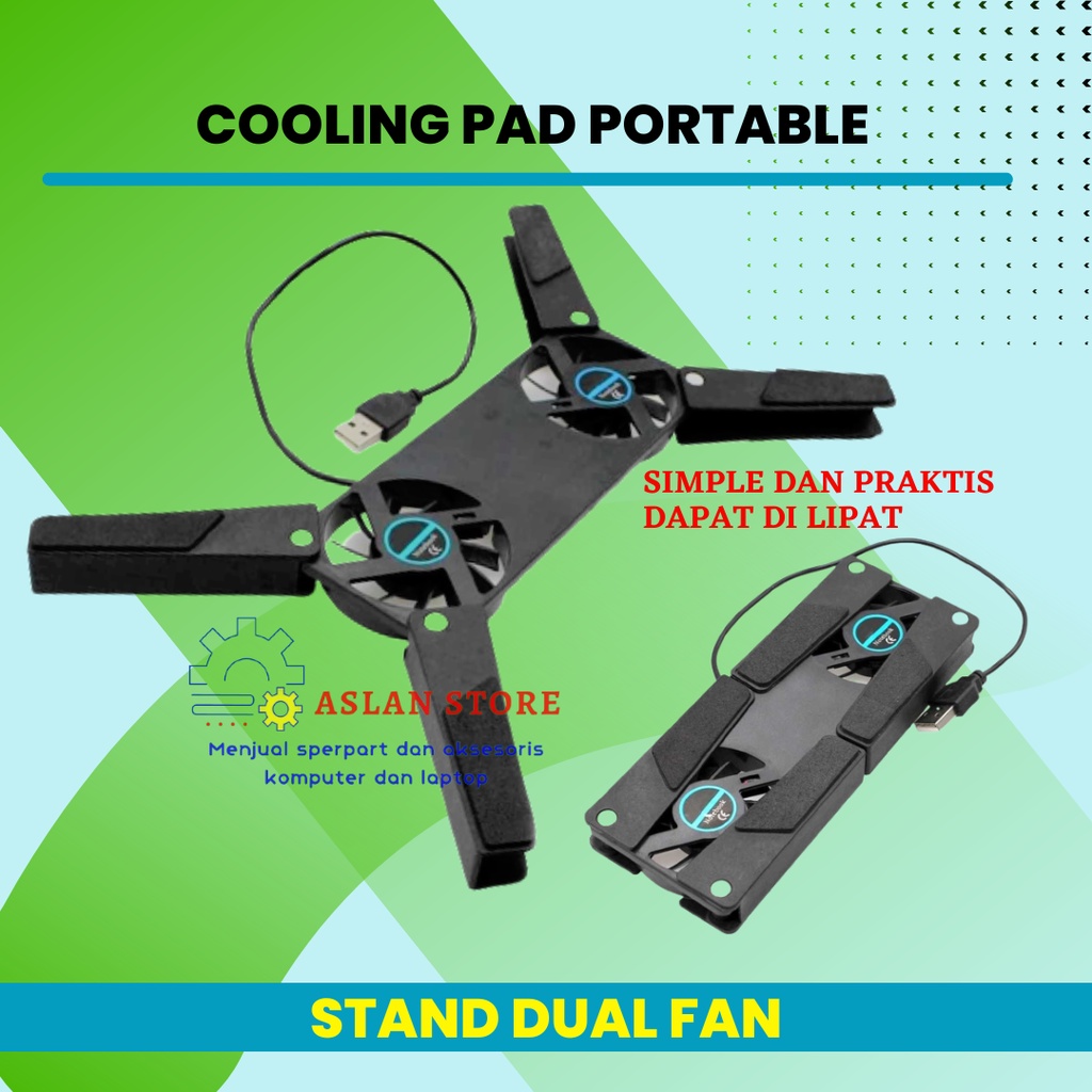 Laptop Cooling Fan Notebook Two Fan Cooling Pad Laptop Cooler Fan 