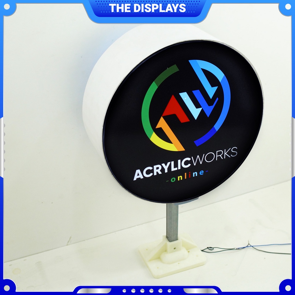 Neon Box Round Shape Diameter 30CM 2 Faces | Shopee Singapore