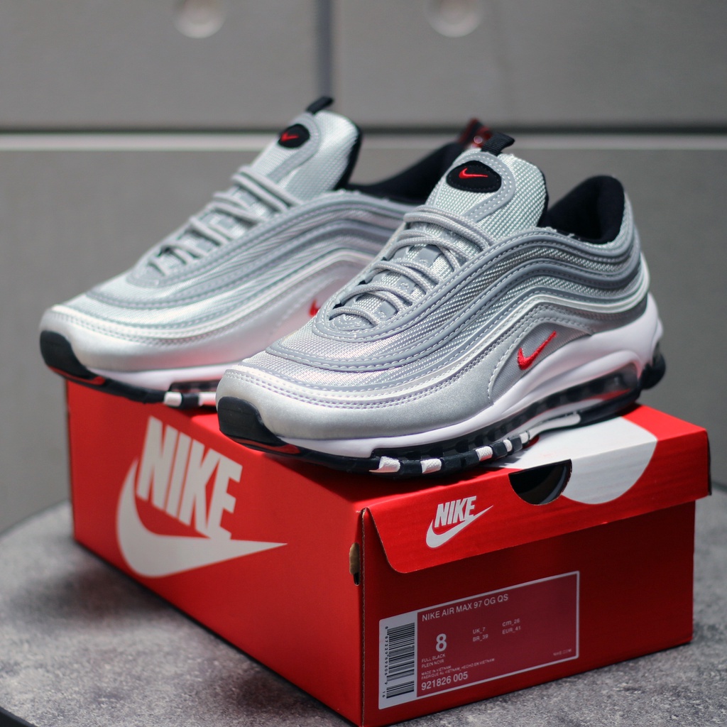 Nike air 97 hot sale white and red