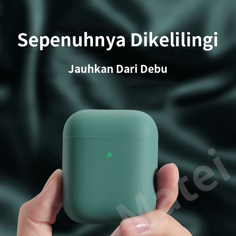Matei COD Headset Bluetooth 5.0 macaron Earphone TWS i12 Wireless Bluetooth Headset Inpods 12 Dengan Pelindung Kartun Silicone Case - Gambar 3