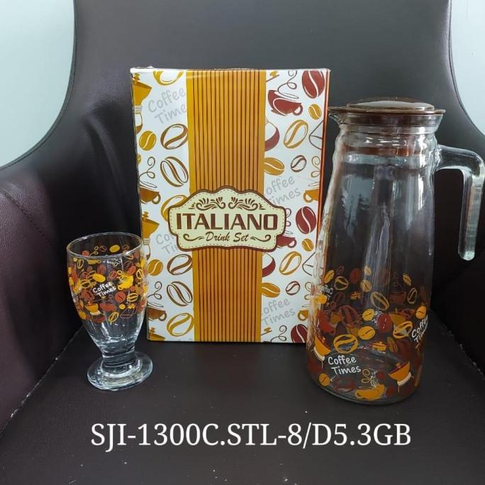 New! Glass Pitcher Set/Italiano Type Glass Pitcher Set (Per Set) Shopee Singapore