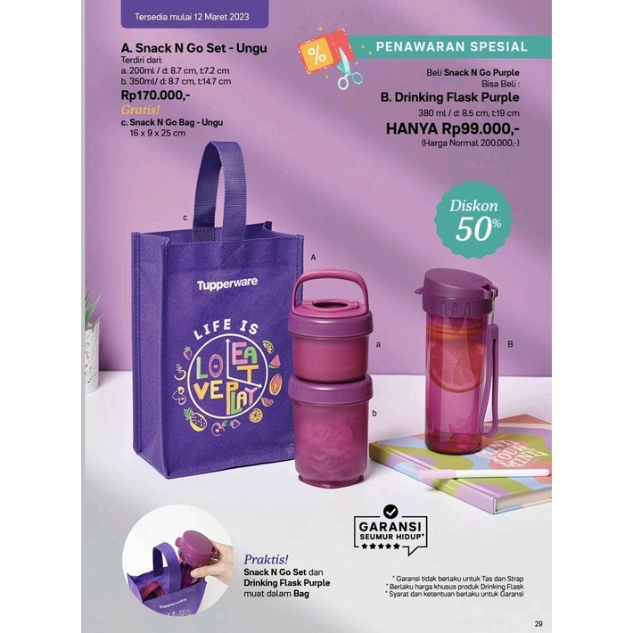 Tupperware Twist N Snack anti-Spill Lunch Container, There Are simple 2