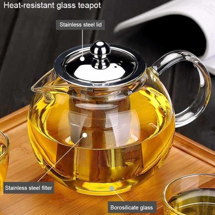 New! Chinese Teapot Maker Borosilicate Glass Tea Pitcher Chinese Teapot