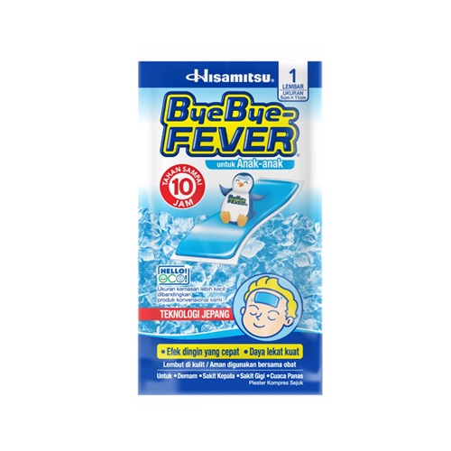 Bye Bye Fever Anak Isi 1 Lembar / Penurun Panas / Kompres Anak /Demam Anak - Gambar 3