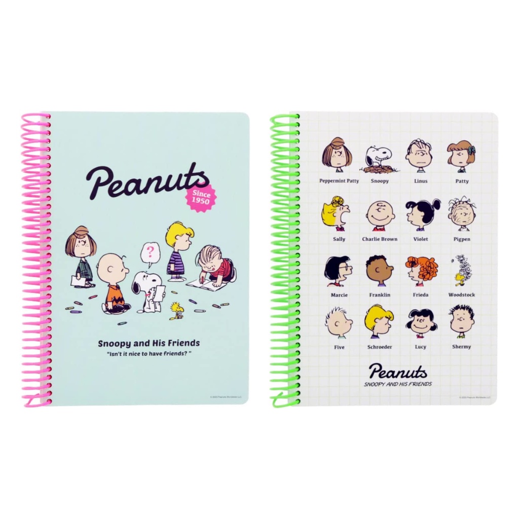 Notebook B6 Peanuts Snoopy Color Pop Woodstock Charlie Brown and ...