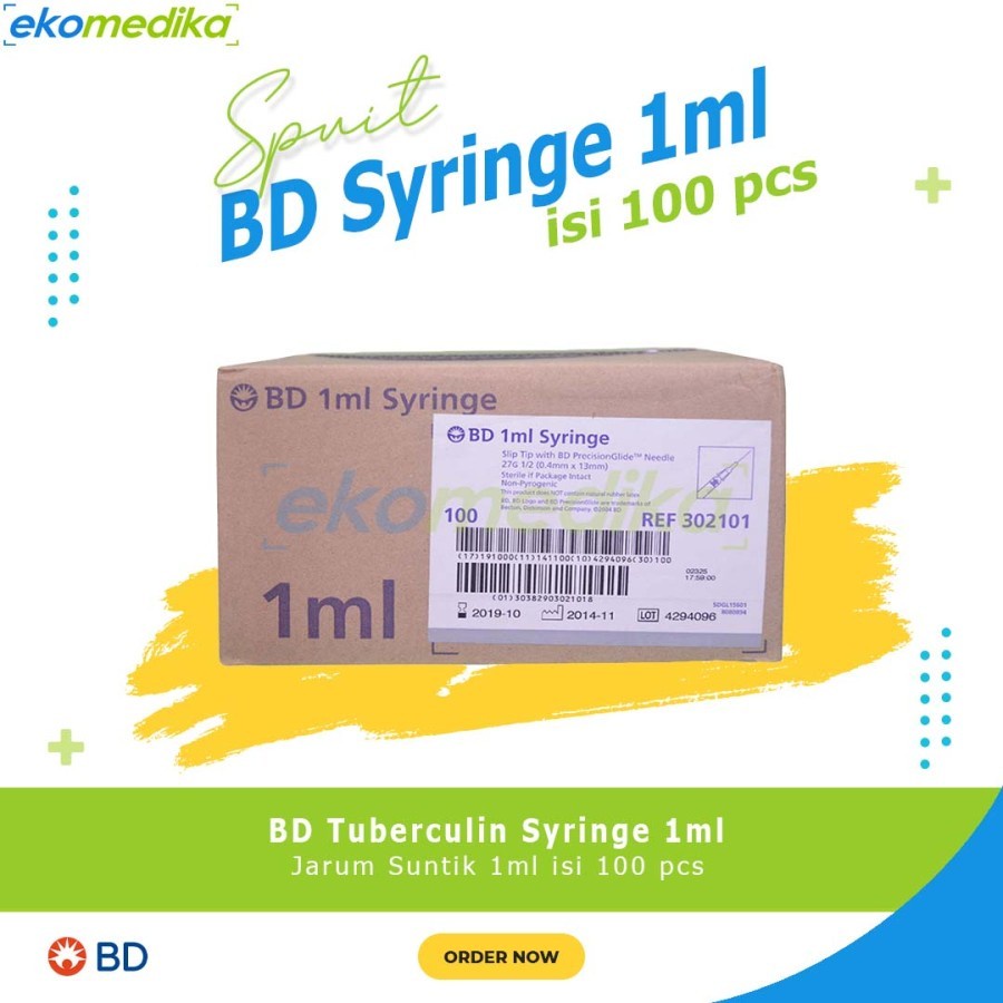 Bd Syringe Syringe 1cc 1ml, 3cc 3ml BD Disposable Syringe Syringe