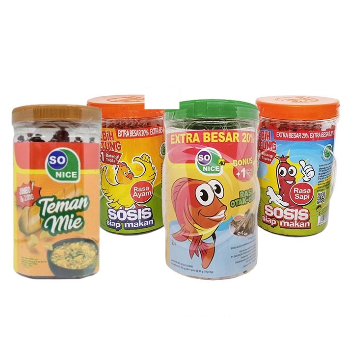 Sosis So Nice Toples Plastik Sosis Siap Makan - Netto 24 Pcs X 18Gr - Gambar 2
