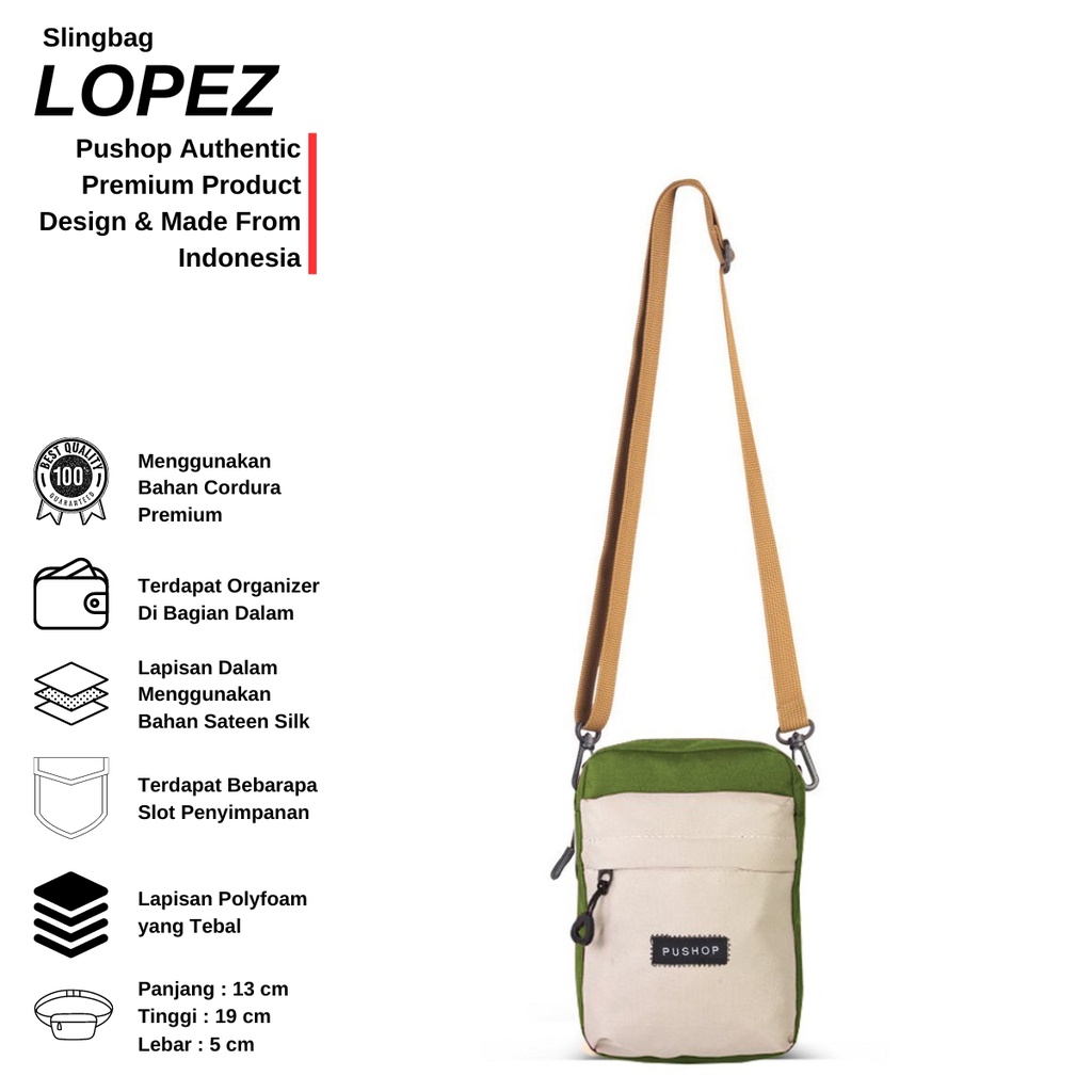 Pushop Lopez Pushop Sling Bag Hotshop Shopee Singapore