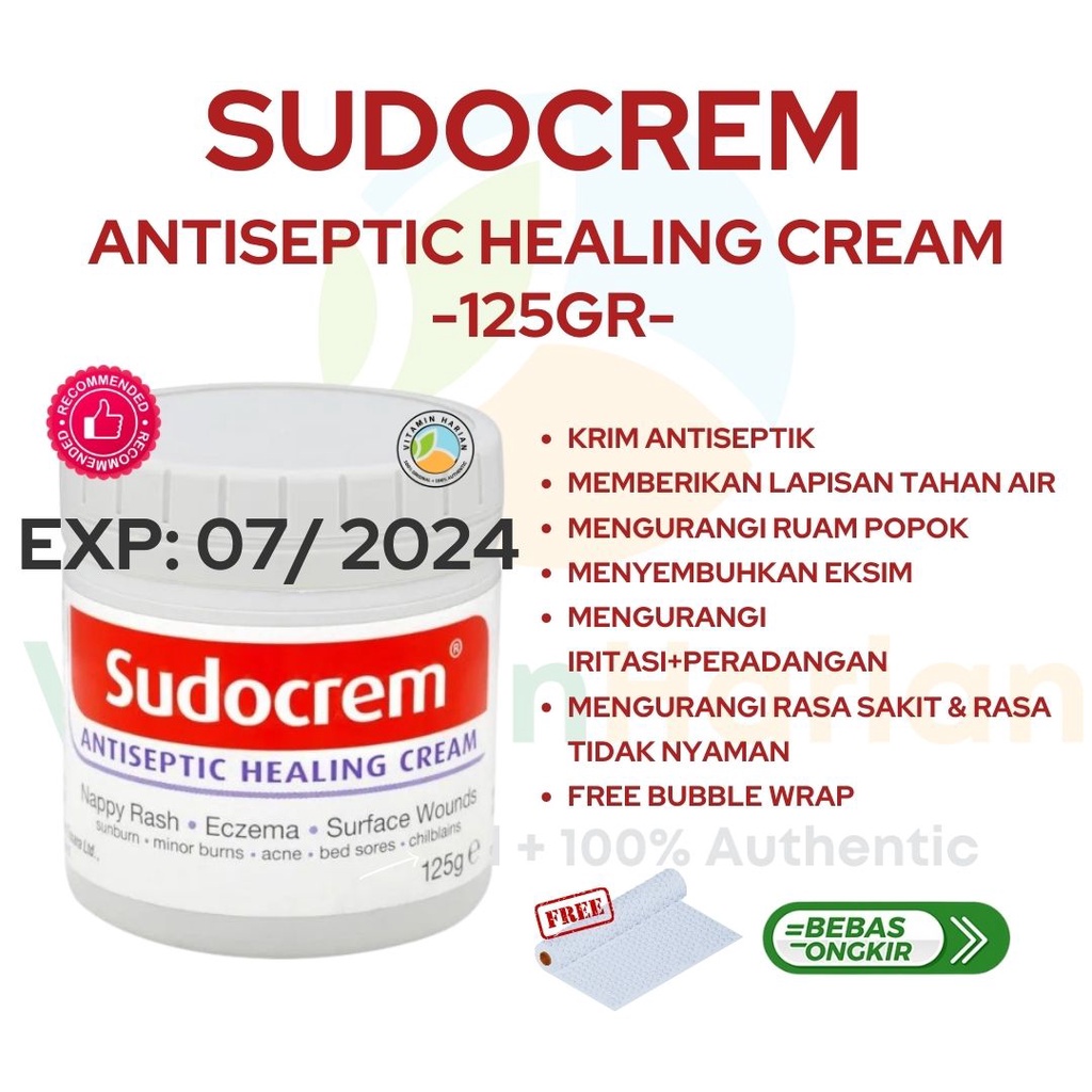 Sudocrem 125gr Sudocream Antiseptic Healing Baby Cream Rash Excema Acne