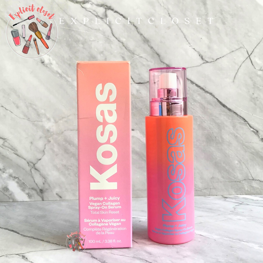 Expl KOSAS Plump+Juicy Vegan Collagen SprayOn Serum Shopee Singapore