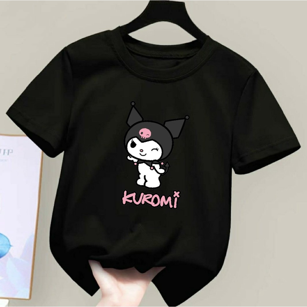 Kuromi Short Sleeve Children's T-Shirt Ideal Short Sleeve Children's T ...