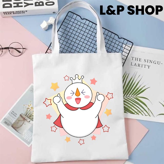 Canvas TOTE BAG/Women's TOTE BAG/MIXUE MOTIF TOTE BAG Shopee Singapore