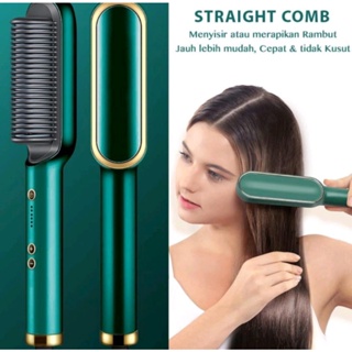 Hair Crimper for Women, 6 Teeth Corrugated Wave Hair Straightener Styling  Tool, Adjustable Temperature Ceramic Tourmaline Straight Plate Clip  Volumizing Crimper Hair Iron