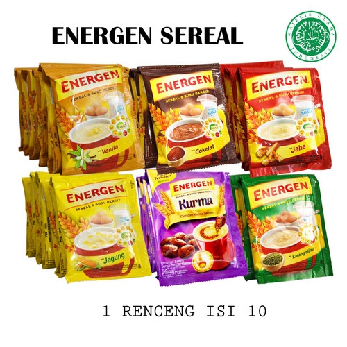 Energen All Varian Renceng isi 10 pcs x 34Gr