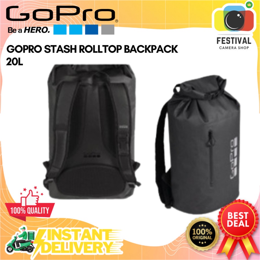 Gopro STASH ROLLTOP BACKPACK 20L | Shopee Singapore