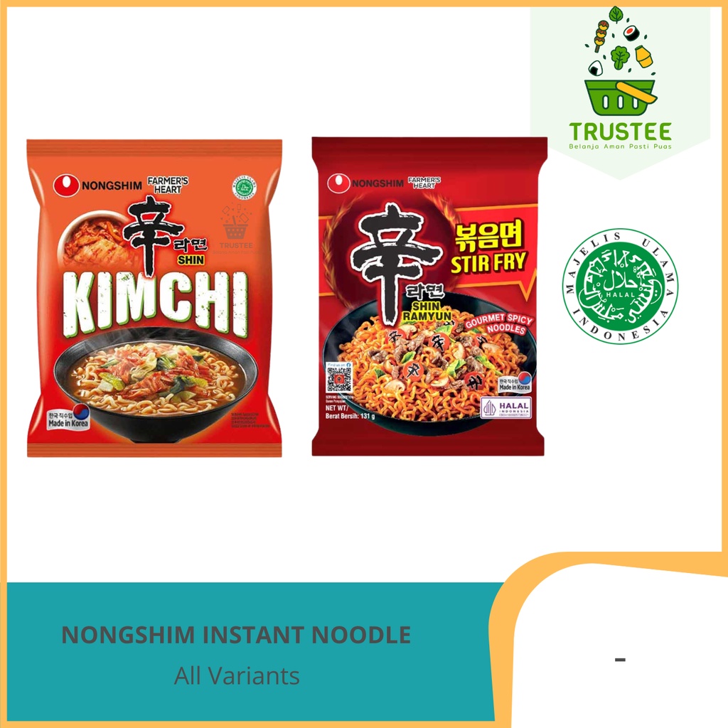 Nongshim Ramyun Ramen Korean Instant Noodles Halal Shopee Singapore