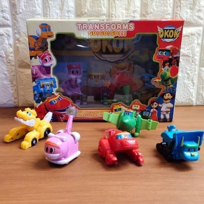 Gogo Dino Toy Set - go go Dino Robot Dinosaur Car Kids Educational ...